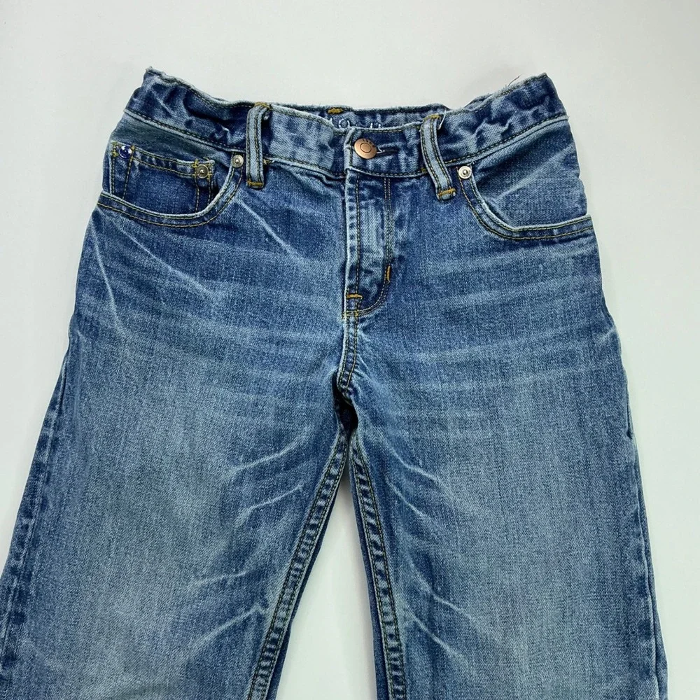 Gap Blue Jeans Kids 10 Regular 1969 Original Straight Leg Adjustable Waist
